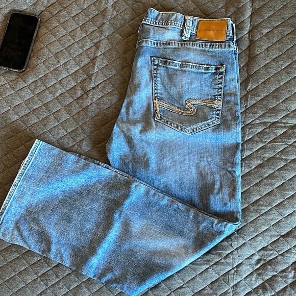 Men’s Silver Jeans Co Bootcut Leg Jeans 38/32 - Picture 1 of 3